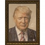 Портрет 3D Президент США Дональд Трамп., тактильный