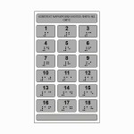 Набор тактильных наклеек для маркировки кнопок лифта №2, серебристый, 180 x 105мм