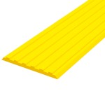 Лента тактильная, направляющая, ВхШхГ 3х50х1000, материал - ПВХ, желтого цвета