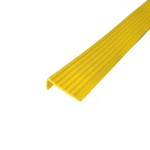 Накладка на ступень, угловая, противоскользящая, материал - ТЭП, ВxШxГ 44х19х1000, желтого цвета (СВХ)