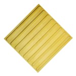 Плитка тактильная (направление движения, полоса), 500х500х55, бетон, жёлтый