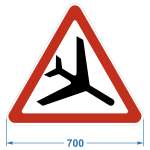 Дорожный знак 1.30 "Низколетящие самолеты", инженерная пленка