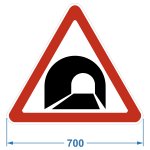 Дорожный знак 1.31 "Тоннель", коммерческая пленка 