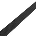Лента противоскользящая черная вставка в антивандальный алюминиевый профиль 29 мм