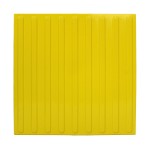 Плитка тактильная (направление движения, полоса) 500х500х4, ПВХ, желтый, 10 шт
