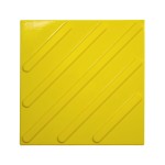 Плитка тактильная (смена направления движения, диагональ) 300х300х4, ПВХ, желтый, 10 шт