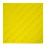 Плитка тактильная (смена направления движения, диагональ) 500х500х4, ПВХ, желтый, 10 шт
