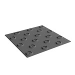 Основа для плитки, контрастная, (непреодолимое препятствие, конусы шахматные), 300х300, PU, серый