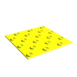 Основа для плитки, контрастная, (непреодолимое препятствие, конусы шахматные), 300х300, PU, желтый