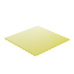 Модульное покрытие для пола из ПВХ, модель 1, размер 400х400х5 мм, цвет жёлтый