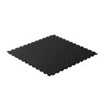 Модульная ПВХ плитка на пол, модель 3, размер 400х400х5 мм, цвет чёрный