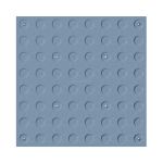 Плитка тактильная (преодолимое препятствие, поле внимания, конусы линейные) противоскользящая, 500х500х5, ПВХ, серый