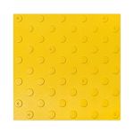 Плитка тактильная (непреодолимое препятствие, конусы шахматные) противоскользящая, 500х500х5, ПВХ, желтый