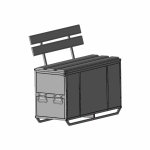 Ящик-скамья для хранения 1000х400х996 мм