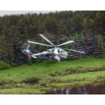 Картина на холсте «Ми-24 над Тверцой»