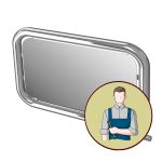 Монтаж поворотного зеркала Монтаж поворотного зеркала 80035-INST