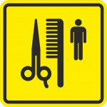 Б 14 Тактильная пиктограмма - местонахождение мужской парикмахерской