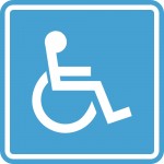 Пиктограмма G-02 Доступность для инвалидов в креслах-колясках. 200 x 200мм