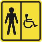 Пиктограмма СП-05 Туалет для инвалидов (М)