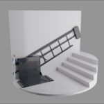 Электрический наклонный подъемник с рейково-зубчатым приводом НПУ-001