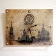 Настенные часы с изображением Москвы 00159