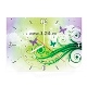 Настенные часы с изображением бабочек 00351