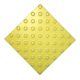 Плитка тактильная керамическая (конус шахматный) желтая, 300х300 – вид товара 1