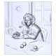 Картина 3D «Девочка с персиками», тактильная – вид товара 4
