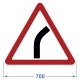 Дорожный знак 1.11.1 "Опасный поворот" Коммерческая пленка – вид товара 1