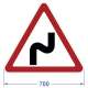 Дорожный знак 1.12.1 "Опасные повороты", инж. плёнка – вид товара 1
