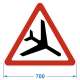 Дорожный знак 1.30 "Низколетящие самолеты", инж. пленка – вид товара 1