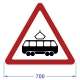 Дорожный знак 1.5  "Пересечение с трамвайной линией", инж. пленка – вид товара 1