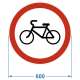 Дорожный знак 3.9. "Движение на велосипедах запрещено", инж. пленка – вид товара 1