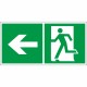 Знак эвакуационный Направление к эвакуационному выходу налево, фотолюм – вид товара 1