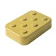 Плитка тротуарная (конусы шахматные), 180х120х45, бетон, жёлтый – вид товара 2