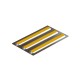 Плитка тактильная со сменными рифами (полоса) 180х300, AISI304, желт. – вид товара 1