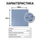 Плитка тактильная (конусы шах) противоск., 500х500х5, ПУ, сер – вид товара 2