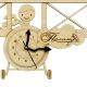 Часы деревянные детские для мальчиков Самолетик