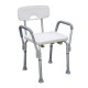 Стул-сиденье для ванной и душа, со спинкой, AL/HDPE