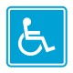 G-02 Пиктограмма тактильная Доступность для инвалидов в колясках
