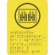 Тактильные пиктограммы с шрифтом Брайля 905-0-GB-16N