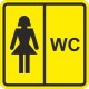 Пиктограмма тактильная СП-27 Туалет женский