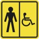 Пиктограмма тактильная СП-05 Туалет мужской для инвалидов – вид товара 1