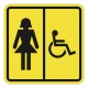 Пиктограмма тактильная СП-06 Туалет женский для инвалидов – вид товара 1
